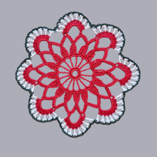 Septet Motif 7" Christmas Doily