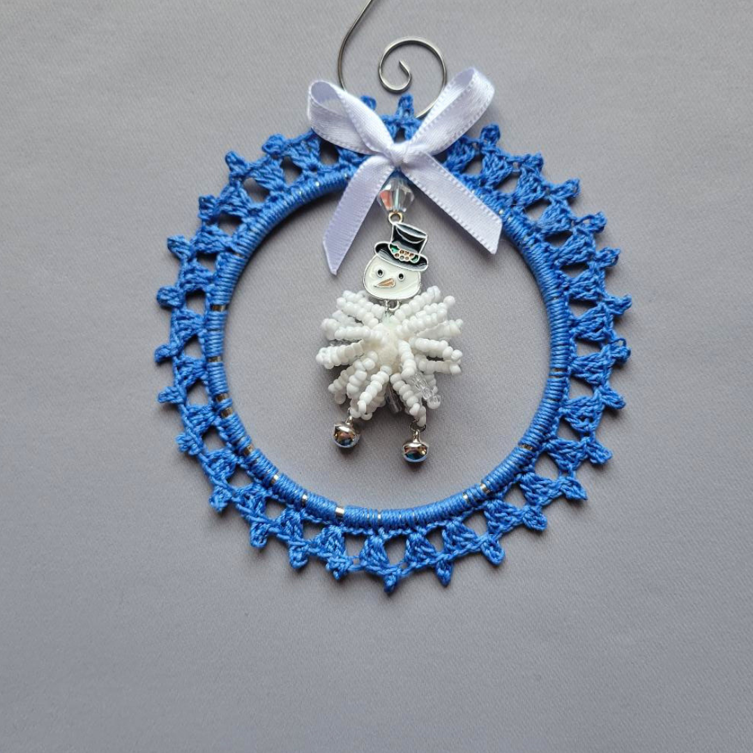 Floppy Snowman Wreath Ornament