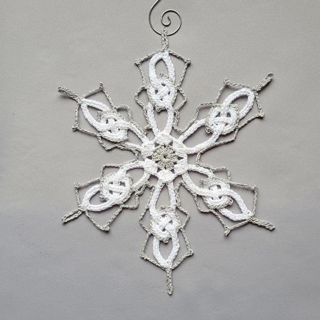Celtic Snowflake With Silver Edge
