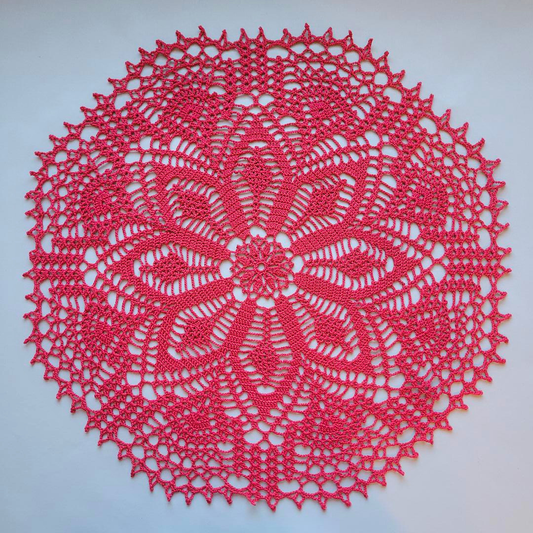 A Sense of Beauty 19" Red Doily