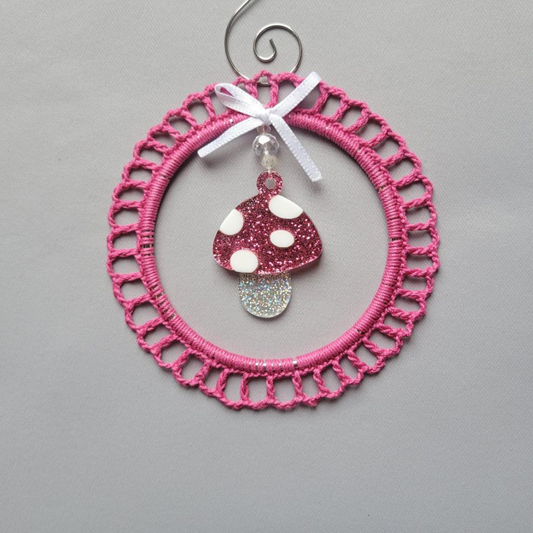 Sparkle Mushroom Wreath Ornament