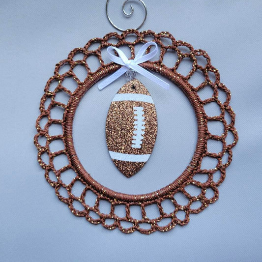 Football Wreath Ornament