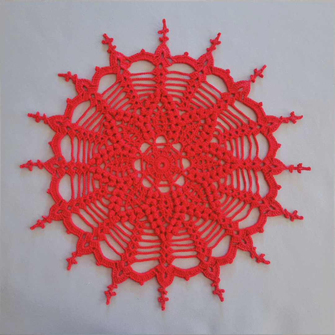 Bobble Table Center 13" Doily