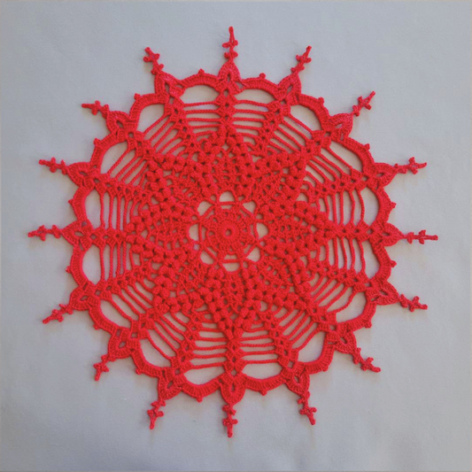 Bobble Table Center 13" Doily