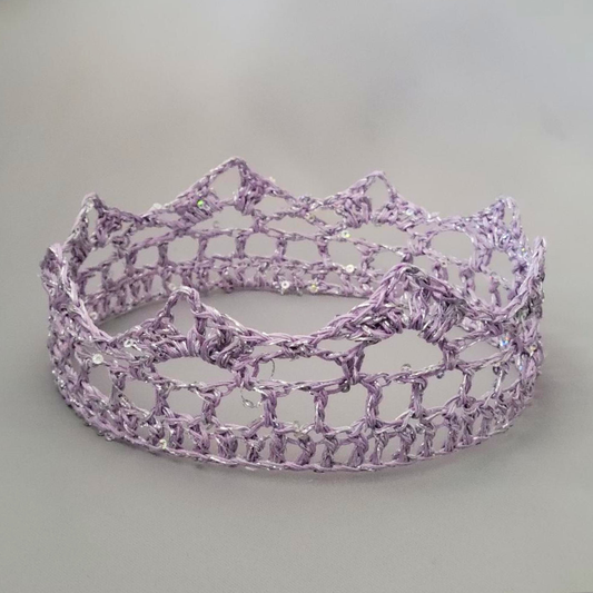Lavender/Silver 6" Crown II