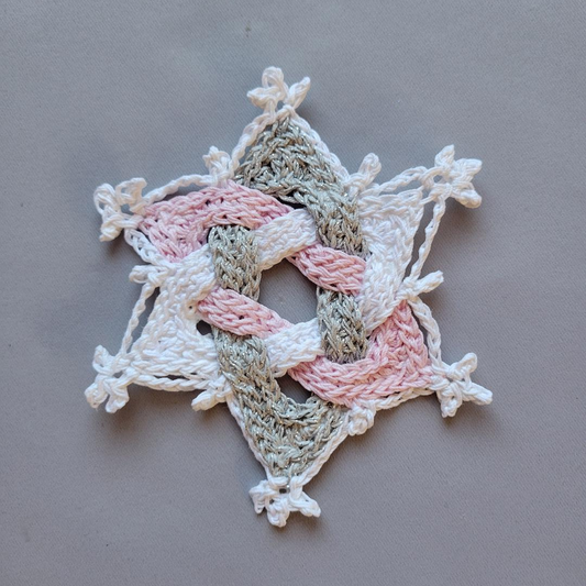 Celtic Star - Pink/White/Silver