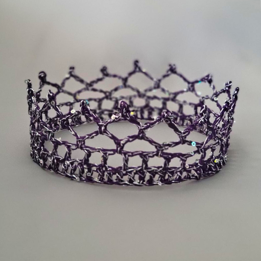 Purple/Silver 6" Crown I