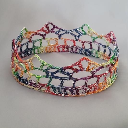 Rainbow/Silver 6" Crown II