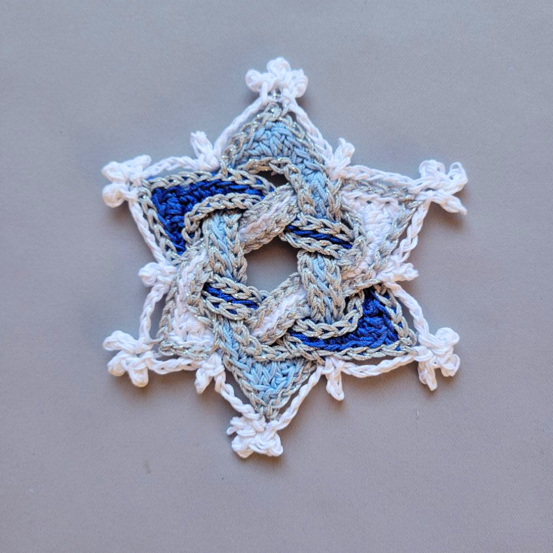 Celtic Star - Blue/White/Silver