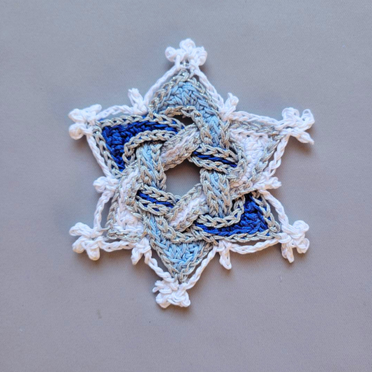 Celtic Star - Blue/White/Silver