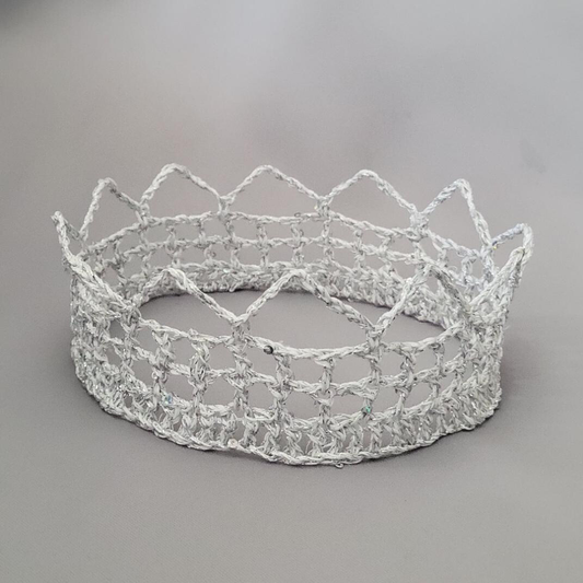 Silver/White 6" Crown II