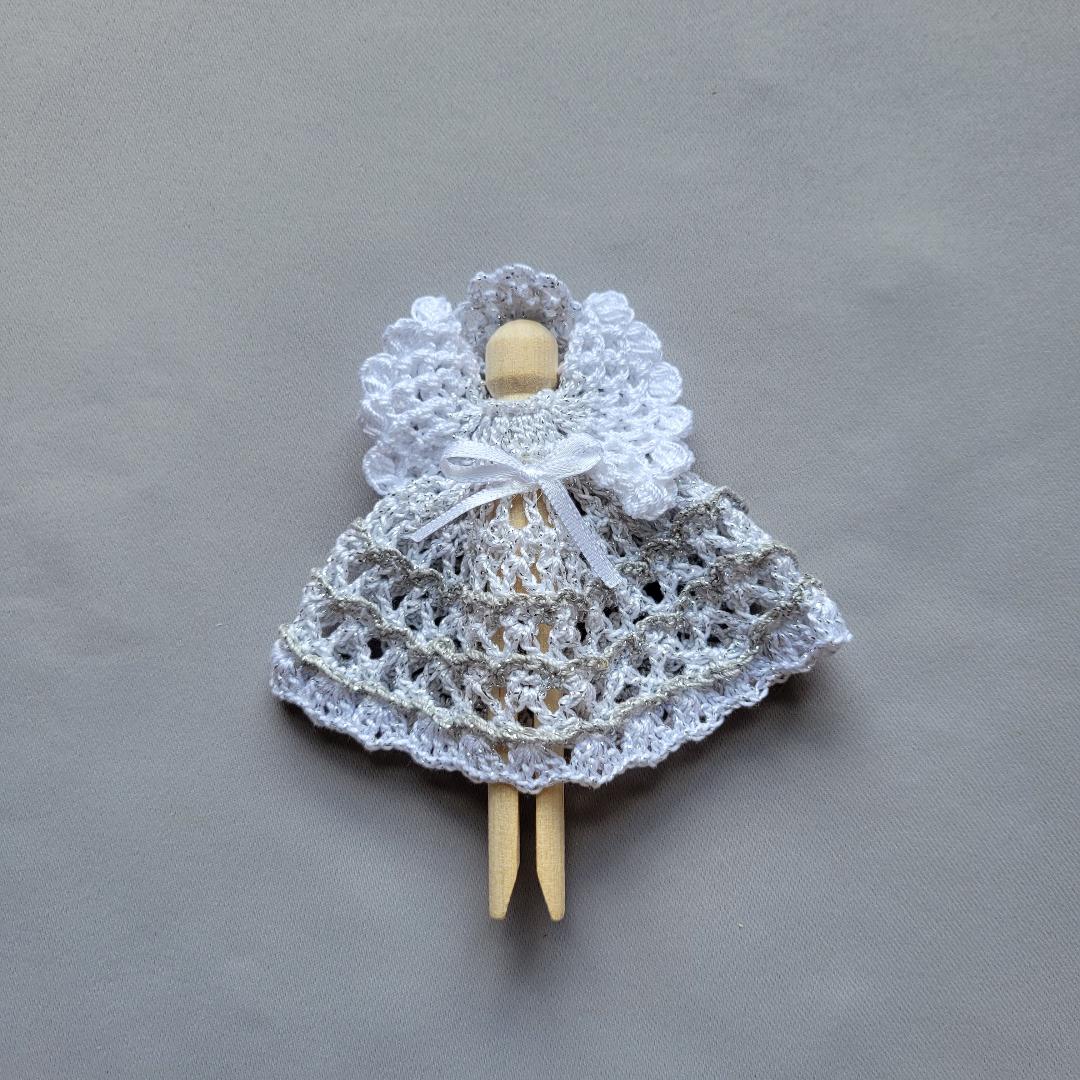 Perfect Silver Clothespin Angel