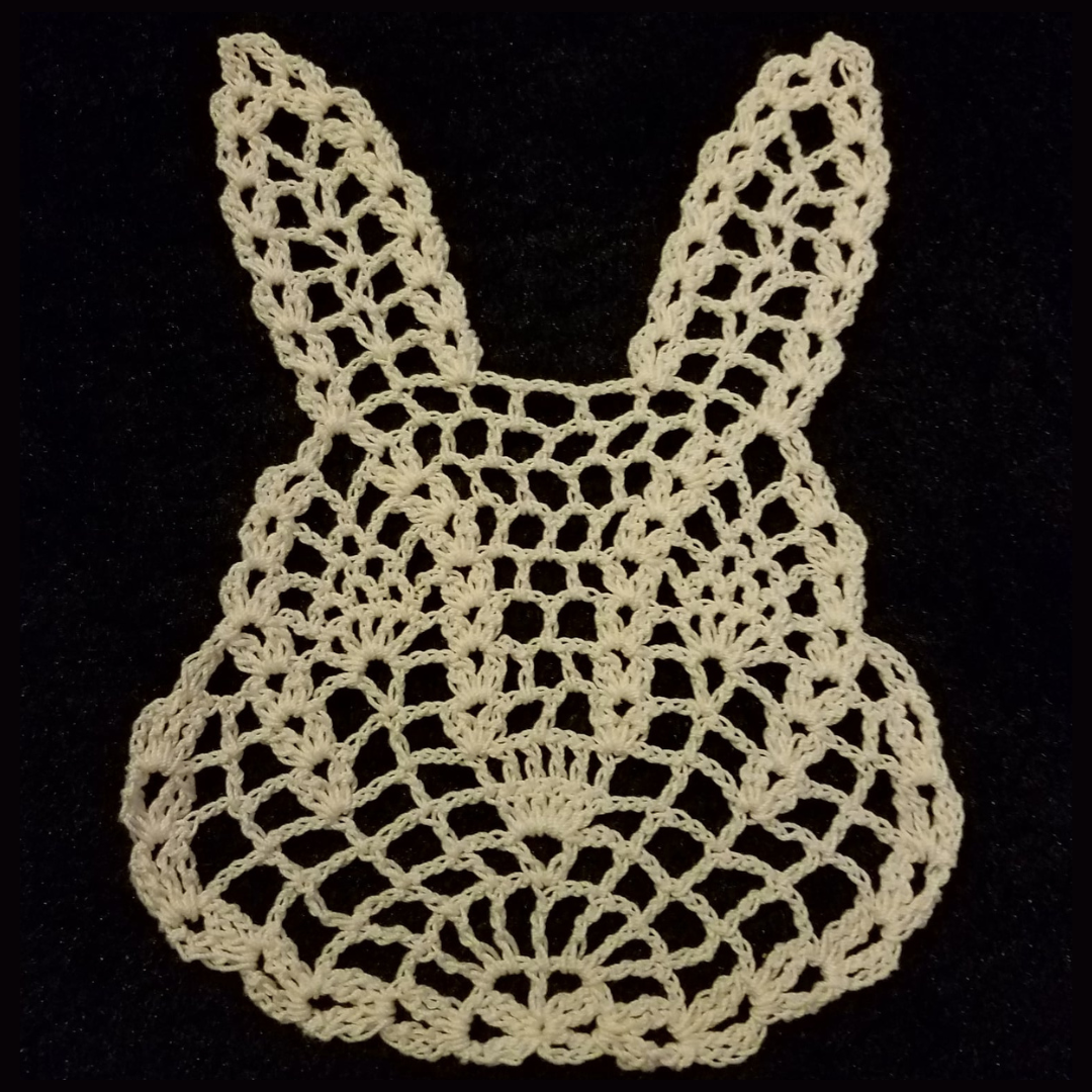 Bunny 9"x5" Doily