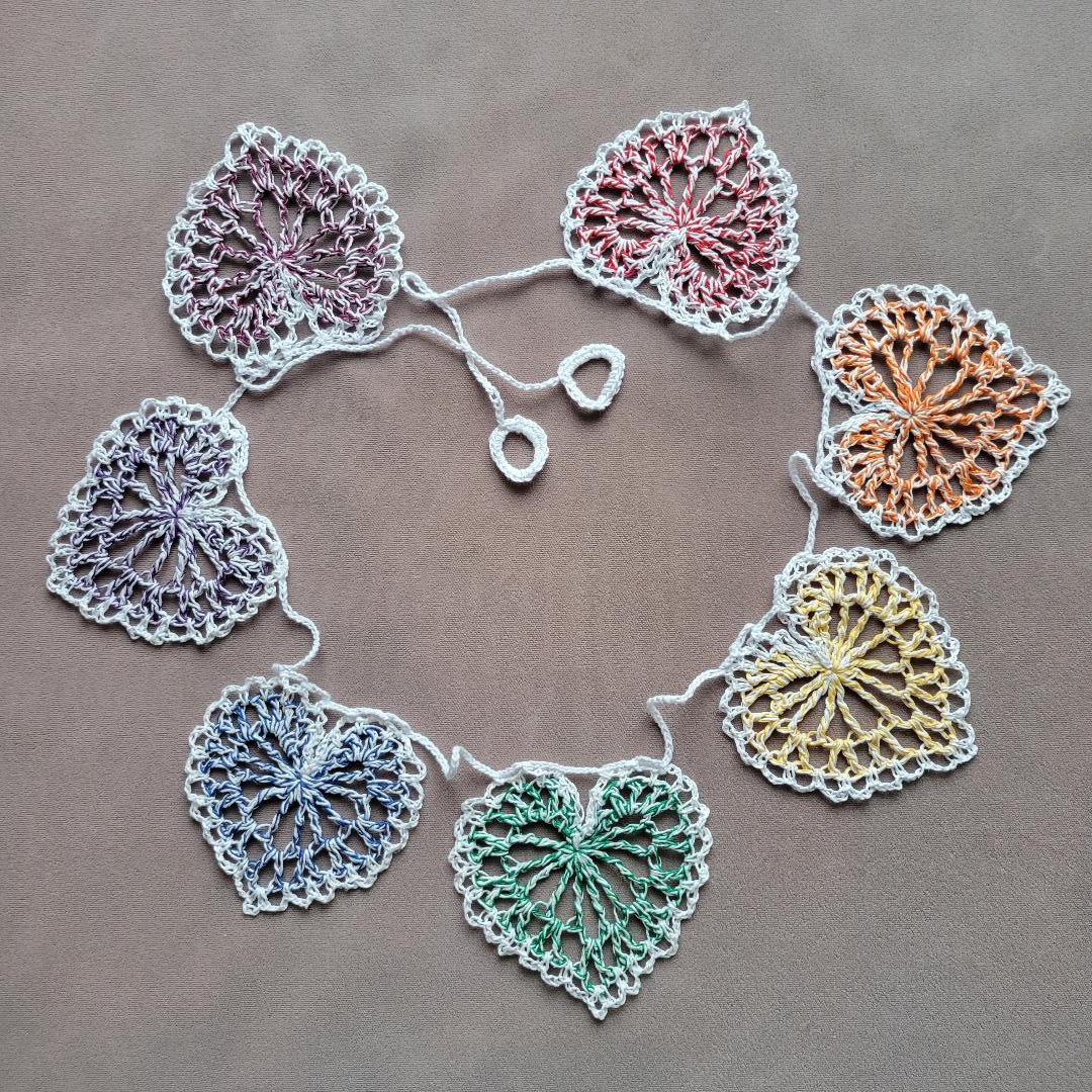 Rainbow Valentine Garland