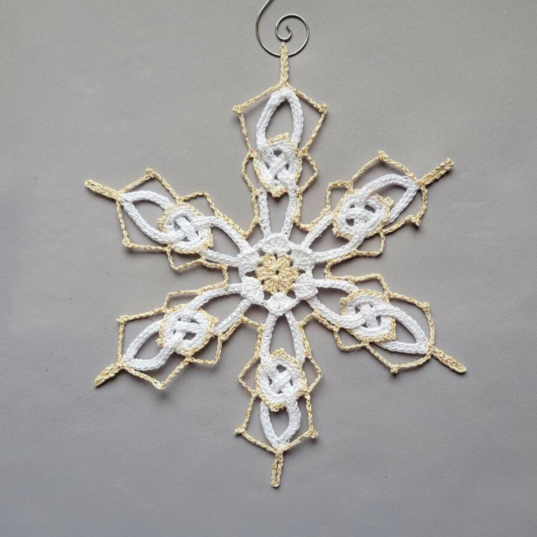 Celtic Snowflake With Gold Edge