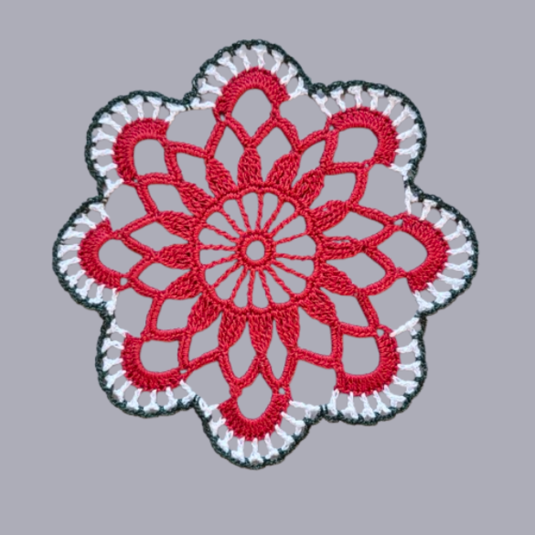 Septet Motif 7" Christmas Doily