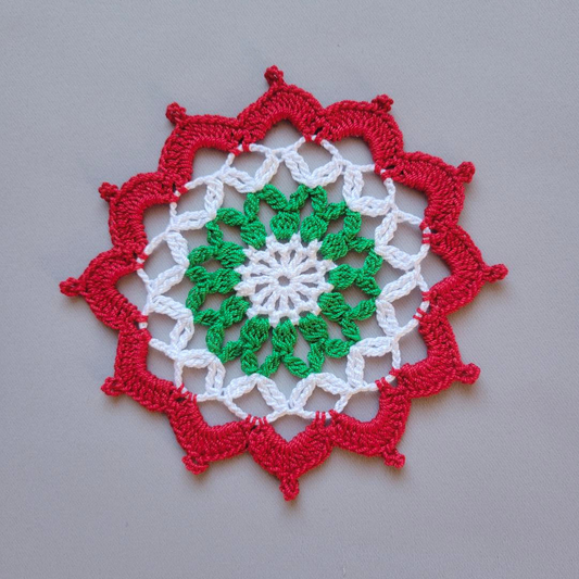 Table Topper 5" Christmas Doily