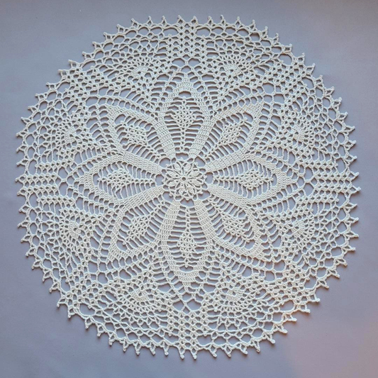 A Sense of Beauty 18 1/2" Cream Doily