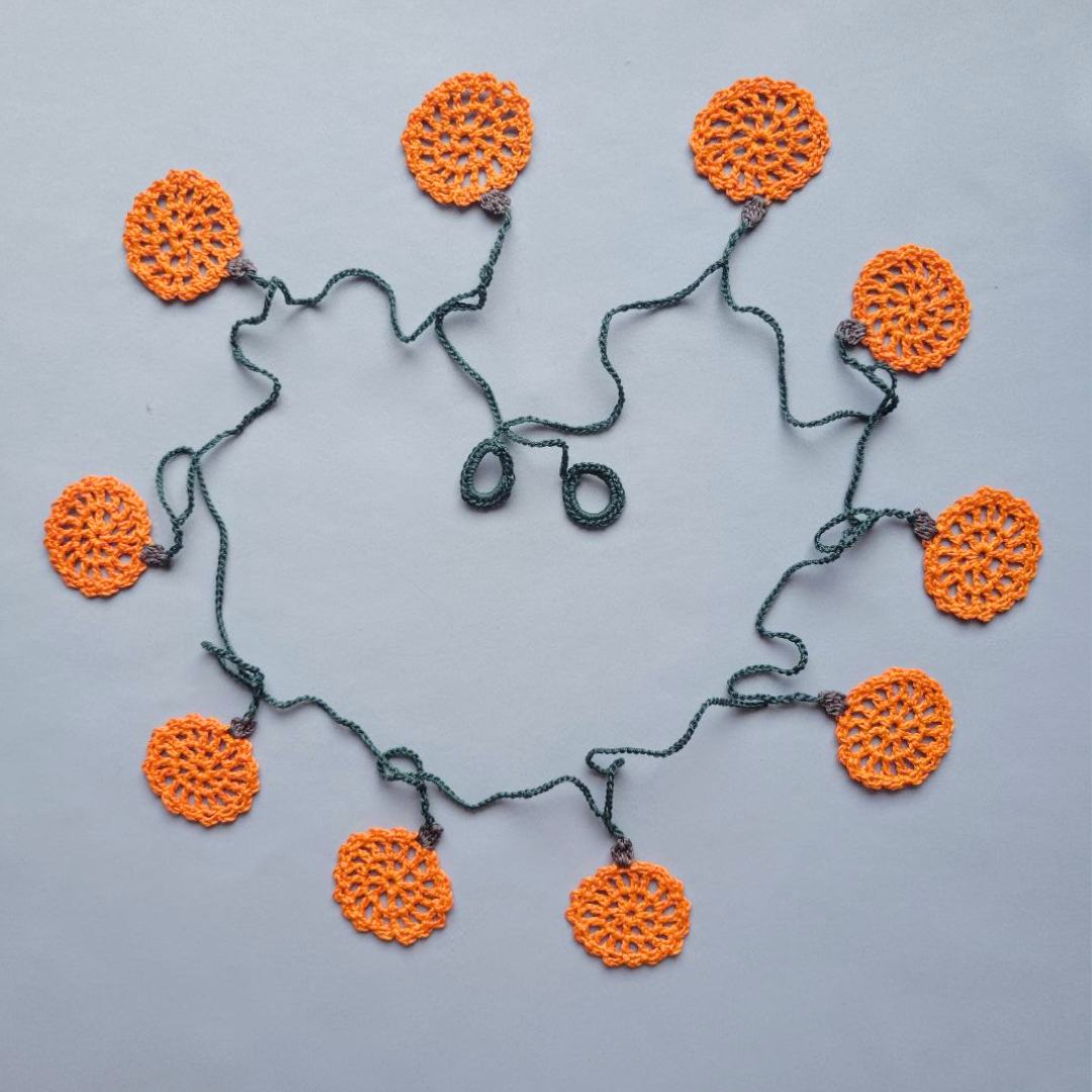 Lace Pumpkin Garland