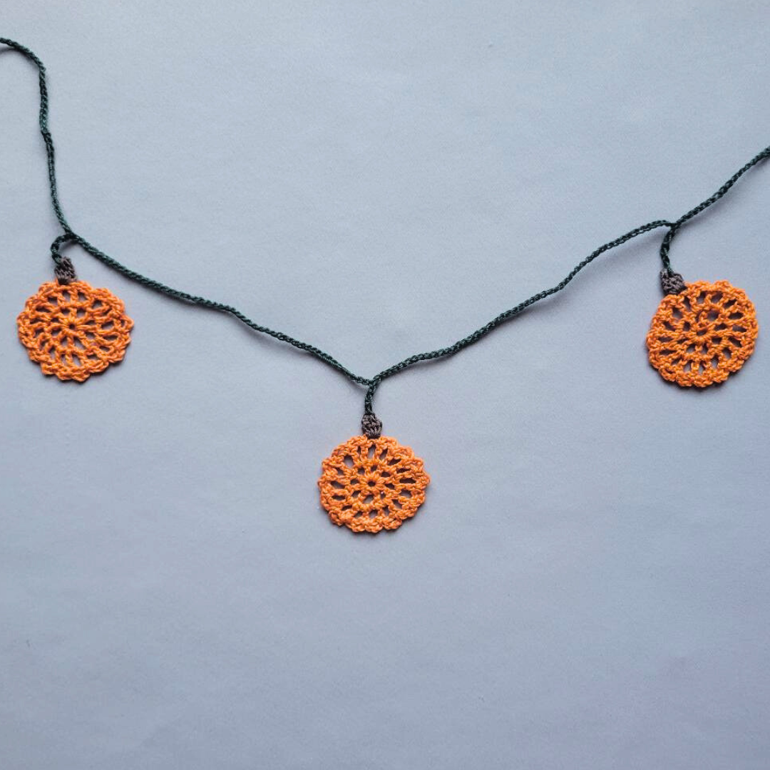 Lace Pumpkin Garland