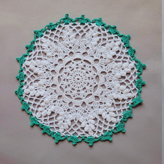 Romantic Bobble  9 1/2" Doily