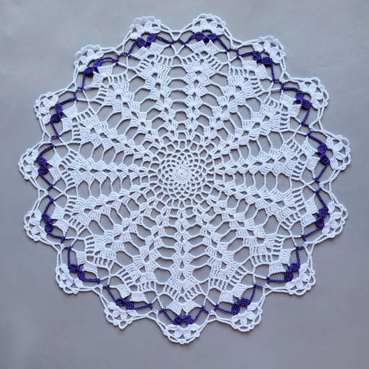 Pearly Dew 15" Doily