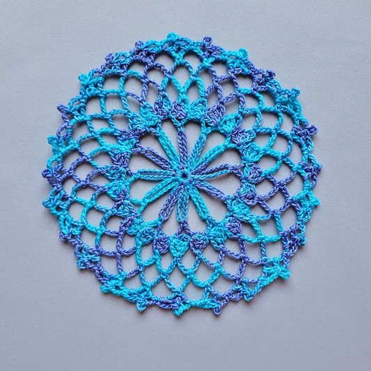 True Blue 5" Doily