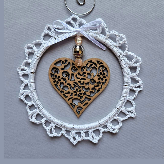 Filigree Heart Wreath Ornament