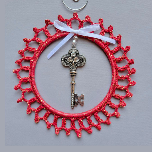 Key To My Heart Wreath Ornament