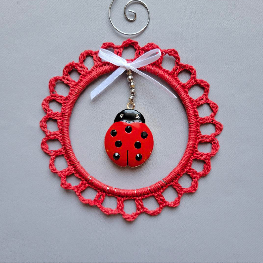 Ladybug Wreath Ornament