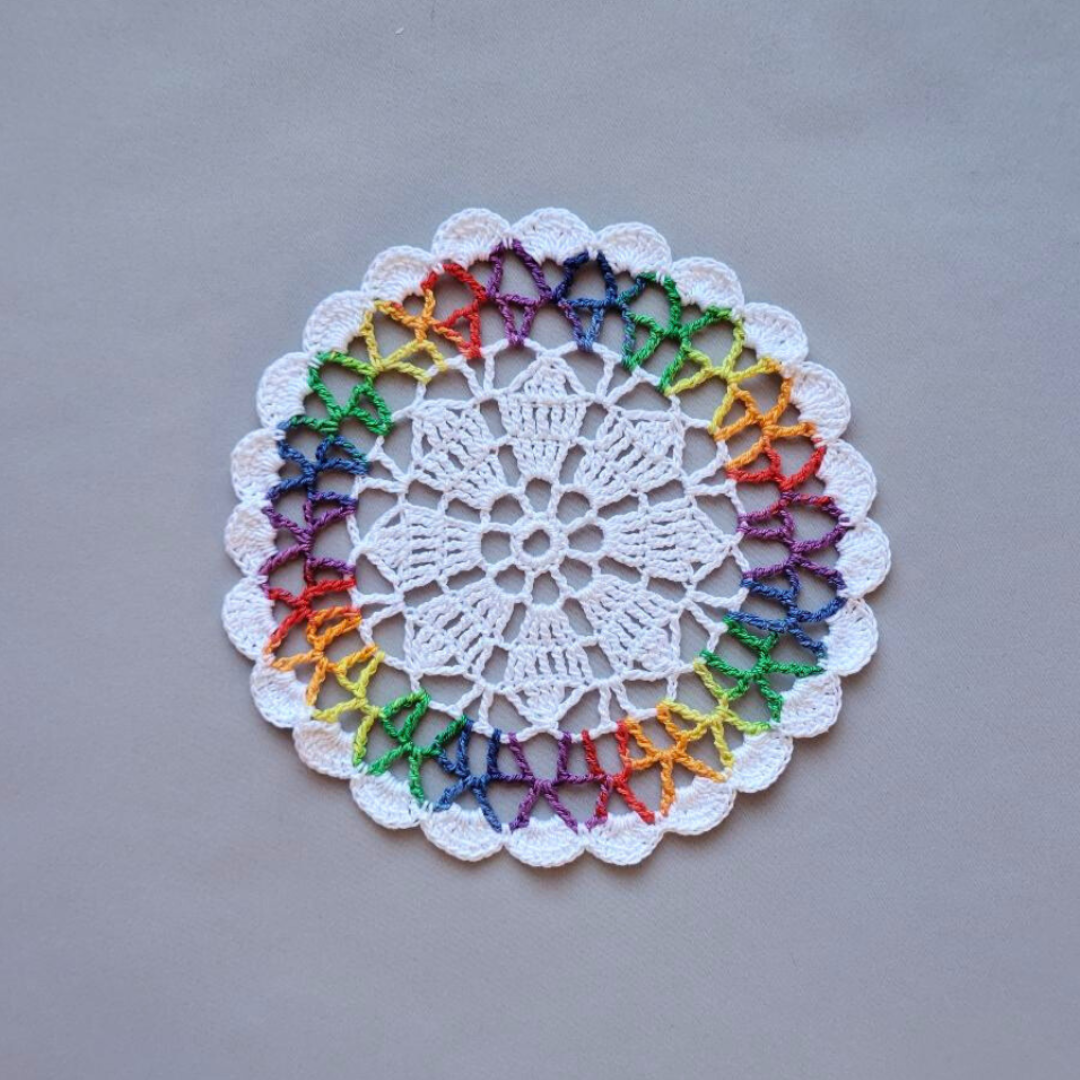 Friendly Beautiful Small 7" Doily