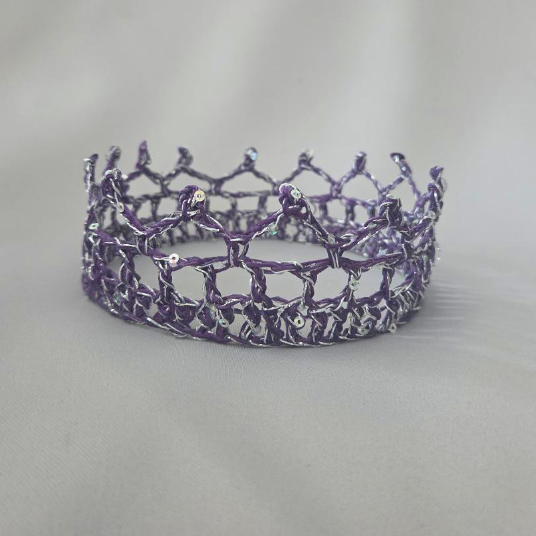 Purple/Silver  5" Baby Crown II