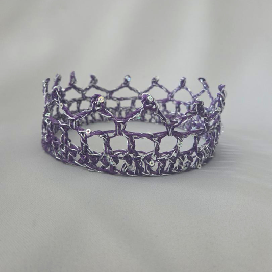 Purple/Silver  5" Baby Crown II