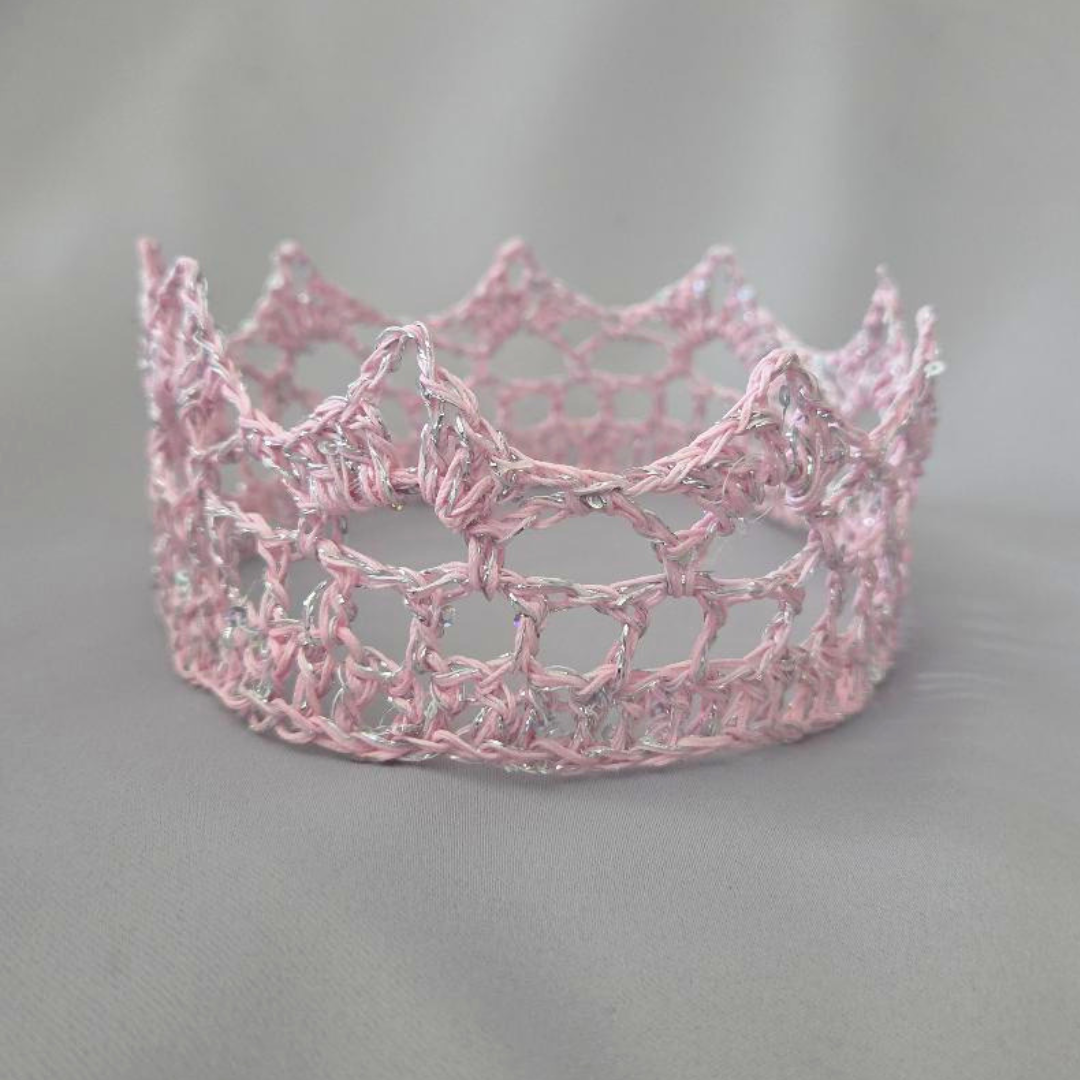 Light Pink/Silver 6" Crown III