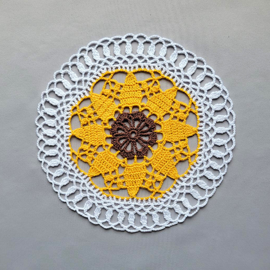 Hothouse Anemones 8" Sunflower Doily