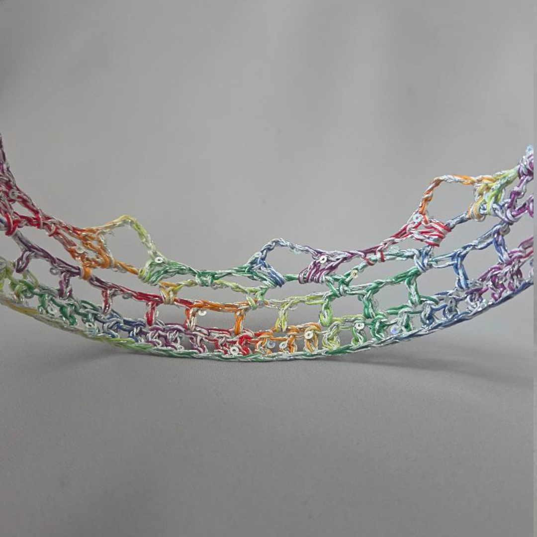 Rainbow/White/Silver 6" Crown II
