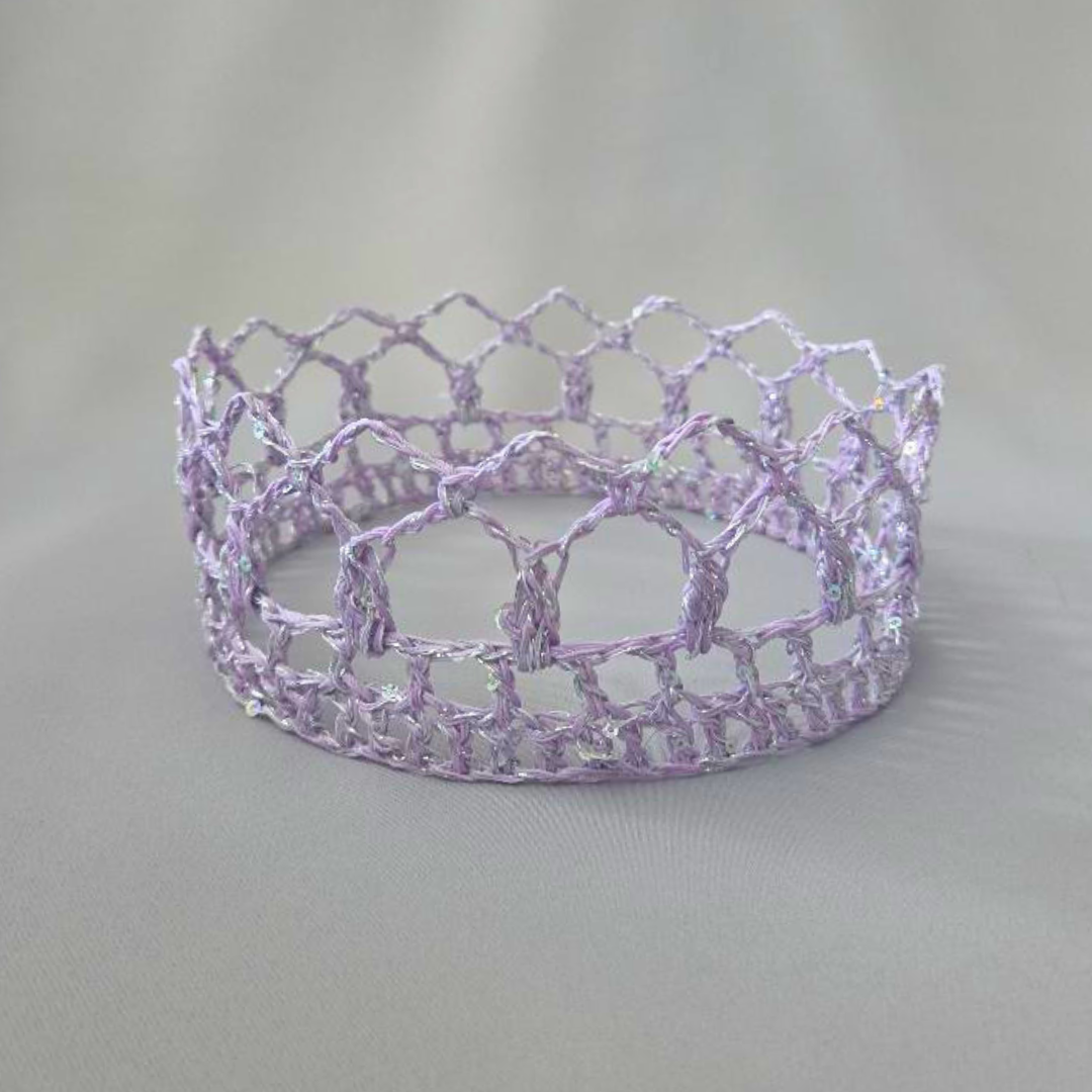 Lavender/Silver 6" Crown III