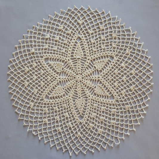 Golden Wood Anemone 17 1/2" Doily