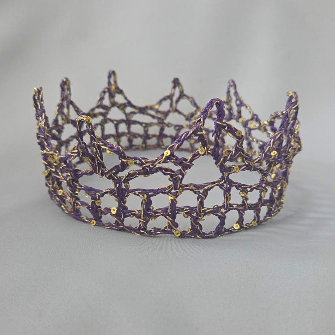 Purple/Gold 6" Crown III