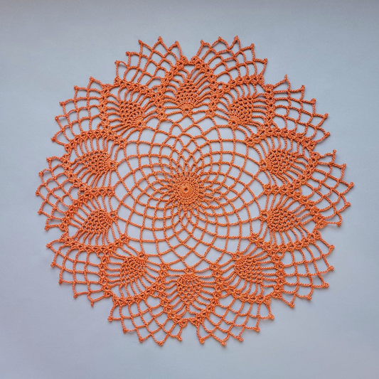 Pumpkin Nice 14" Doily