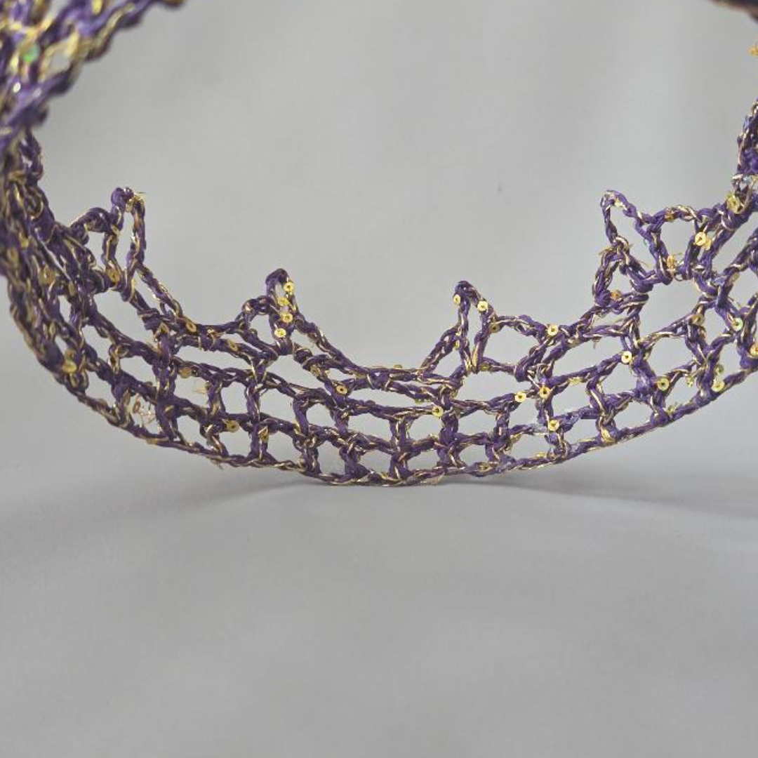 Purple/Gold 6" Crown III