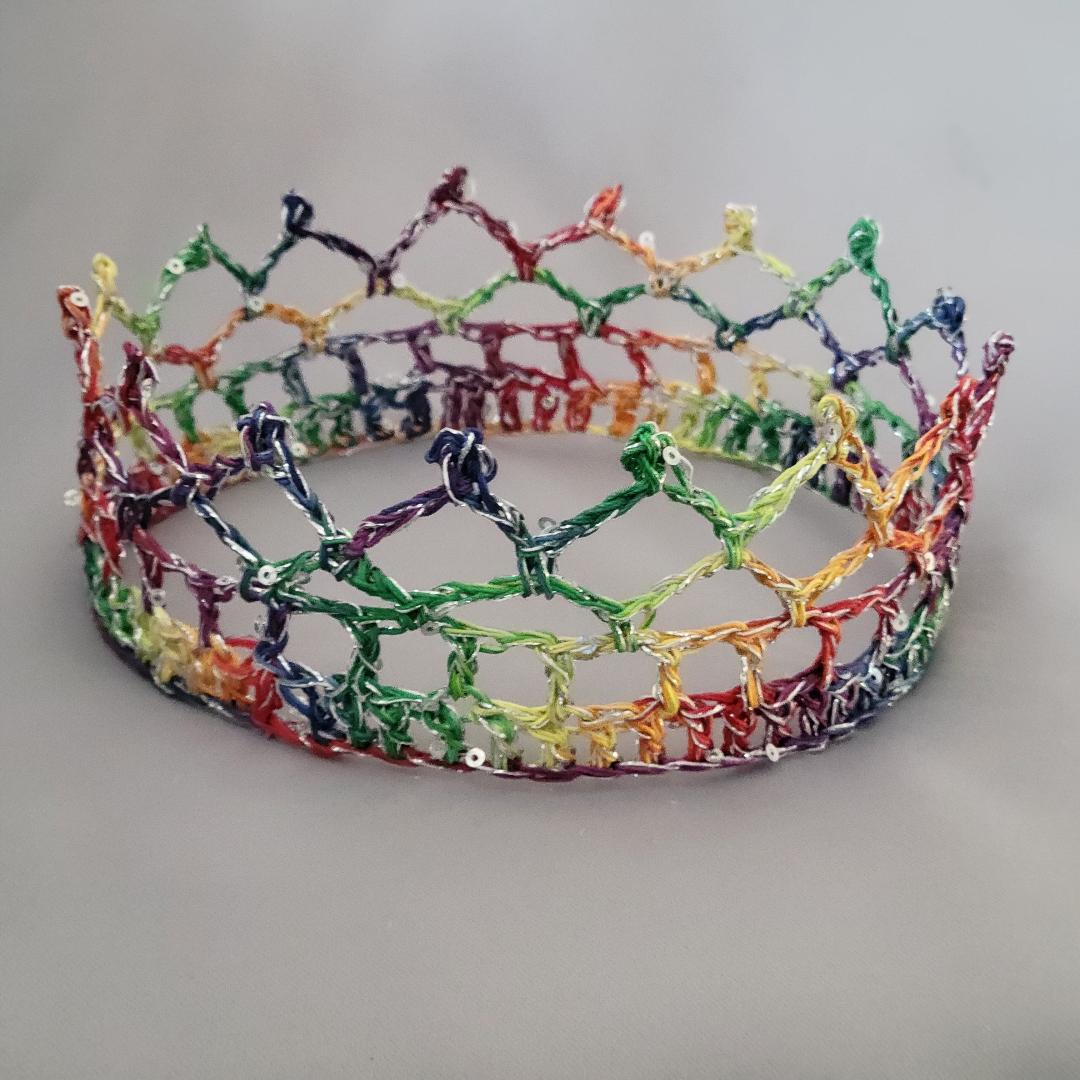 Rainbow/Silver 6" Crown I
