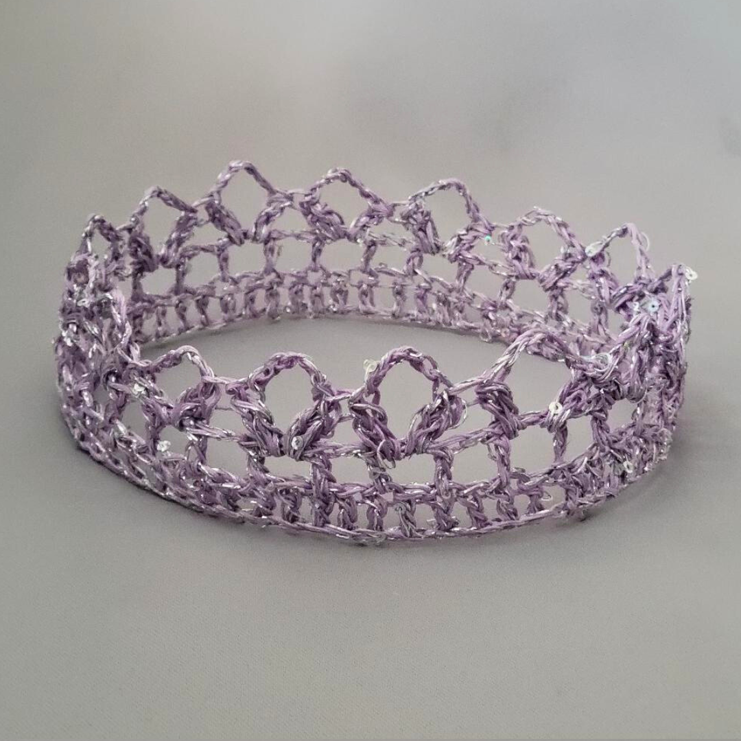 Lavender/Silver 6" Crown I