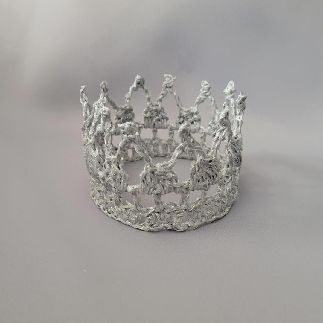 Silver 5" Pet Crown I