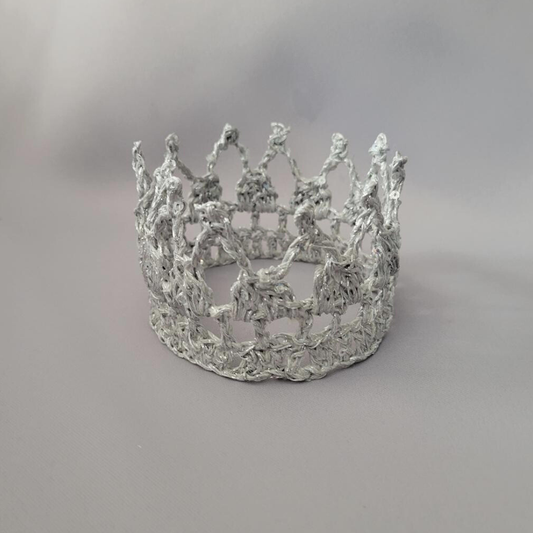 Silver 5" Pet Crown I