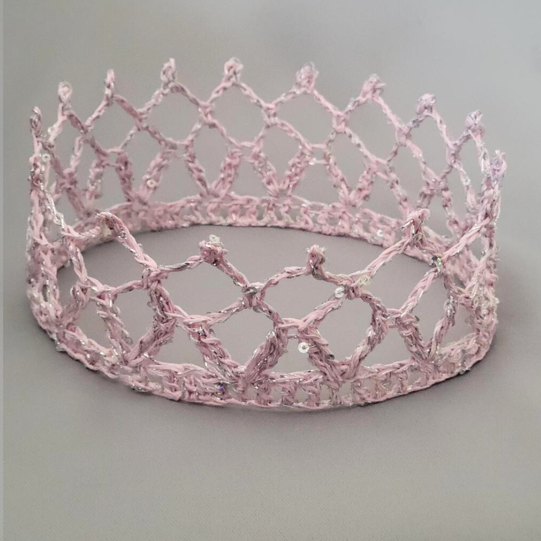 Light Pink/Silver 6" Crown III
