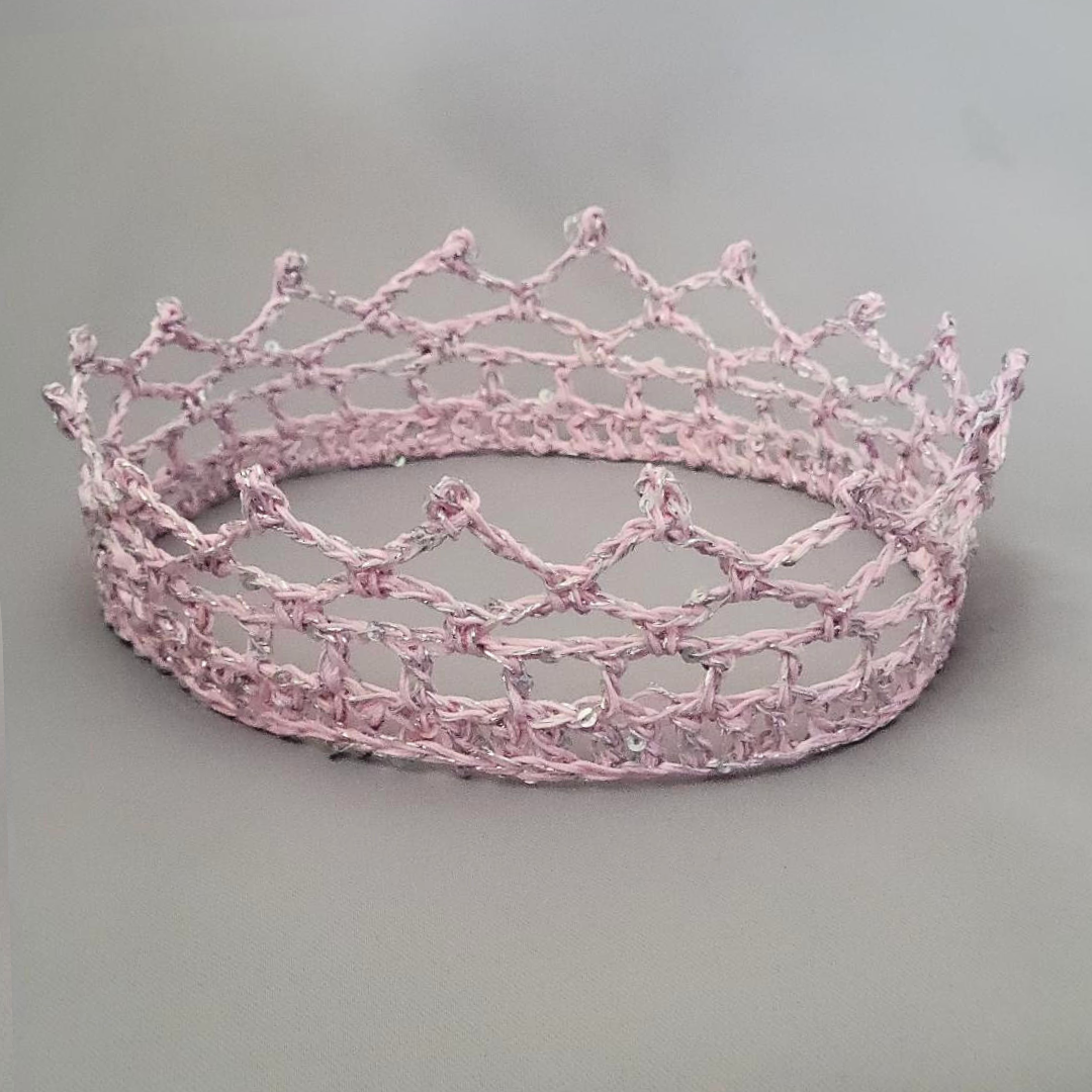 Light Pink/Silver 6" Crown I