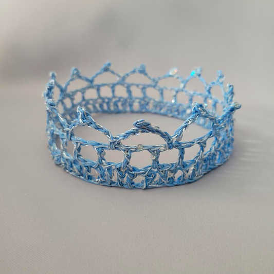 Blue/Silver 5" Baby Crown