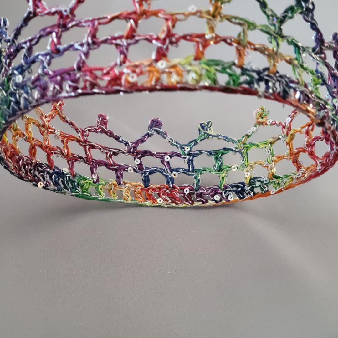 Rainbow/Silver 6" Crown III