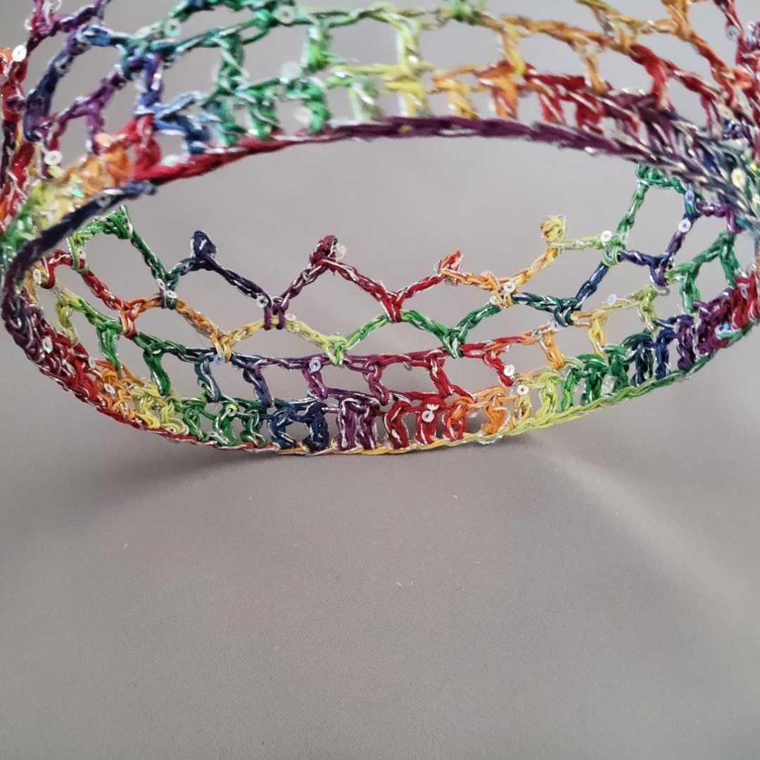 Rainbow/Silver 6" Crown I